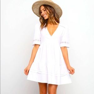 Petal & Pup - Hamidi Dress - White - Size 4